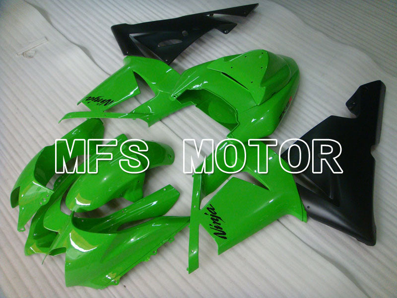 Kawasaki NINJA ZX10R 2004-2005 Injection ABS Fairing - Factory Style - Black Green - MFS3951 - Fairings Kit