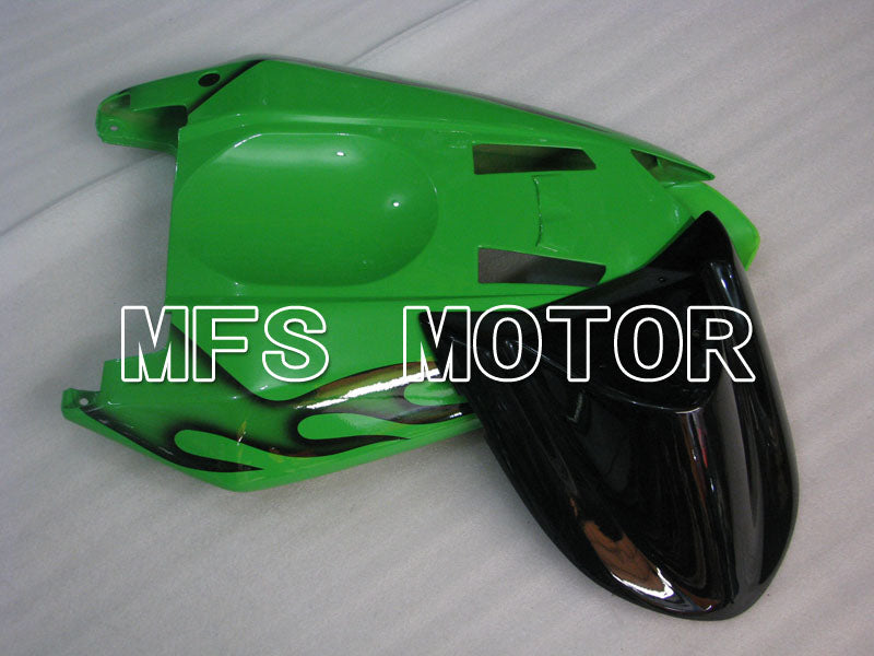 Kawasaki NINJA ZX10R 2004-2005 Injection ABS Fairing - Flame - Black Green - MFS3954 - Fairings Kit