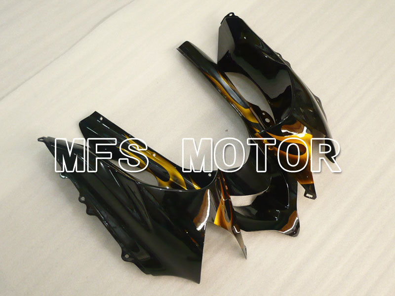 Kawasaki NINJA ZX10R 2004-2005 Injection ABS Fairing - Flame - Black Gold - MFS3957 - Fairings Kit