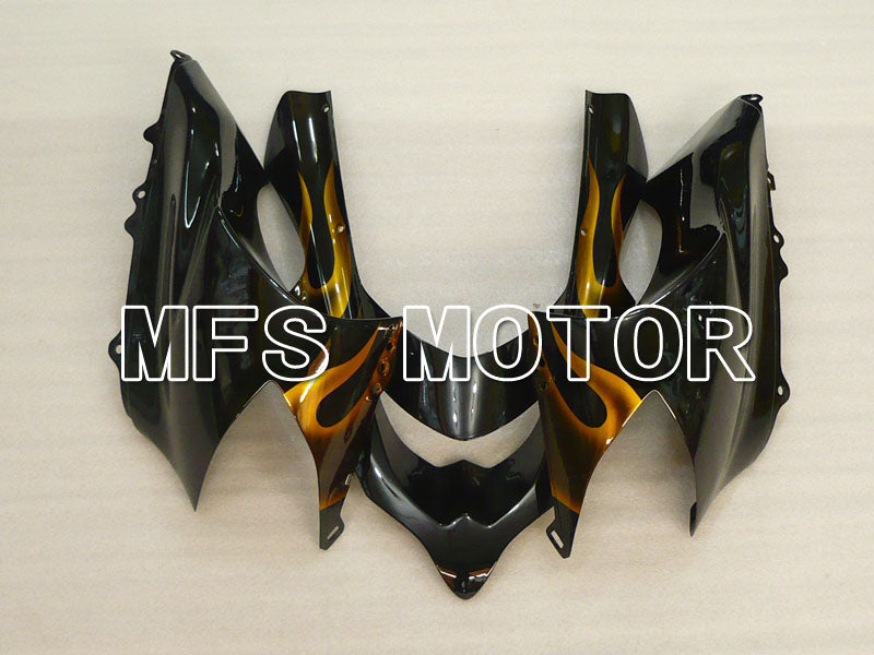 Kawasaki NINJA ZX10R 2004-2005 Injection ABS Fairing - Flame - Black Gold - MFS3957 - Fairings Kit
