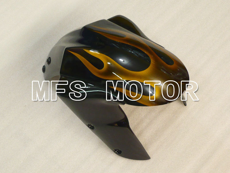 Kawasaki NINJA ZX10R 2004-2005 Injection ABS Fairing - Flame - Black Gold - MFS3957 - Fairings Kit