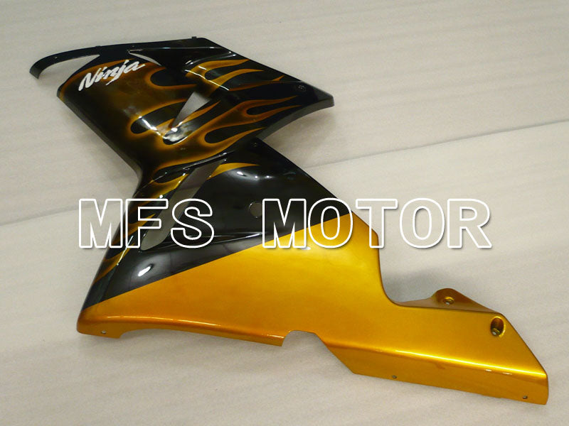 Kawasaki NINJA ZX10R 2004-2005 Injection ABS Fairing - Flame - Black Gold - MFS3957 - Fairings Kit