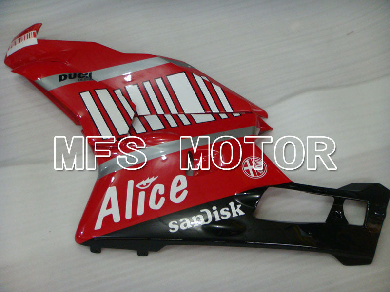 Ducati 749 / 999 2003-2004 Injection ABS Fairing - Alice - Red Black - MFS3998 - Fairings Kit