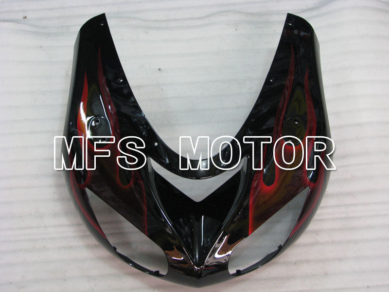 Kawasaki NINJA ZX10R 2006-2007 Injection ABS Fairing - Flame - Black Red - MFS4005 - Fairings Kit