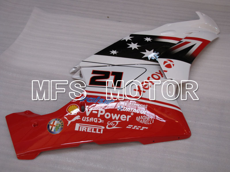 Ducati 749 / 999 2003-2004 Injection ABS Fairing - Xerox - Red White - MFS4033 - Fairings Kit