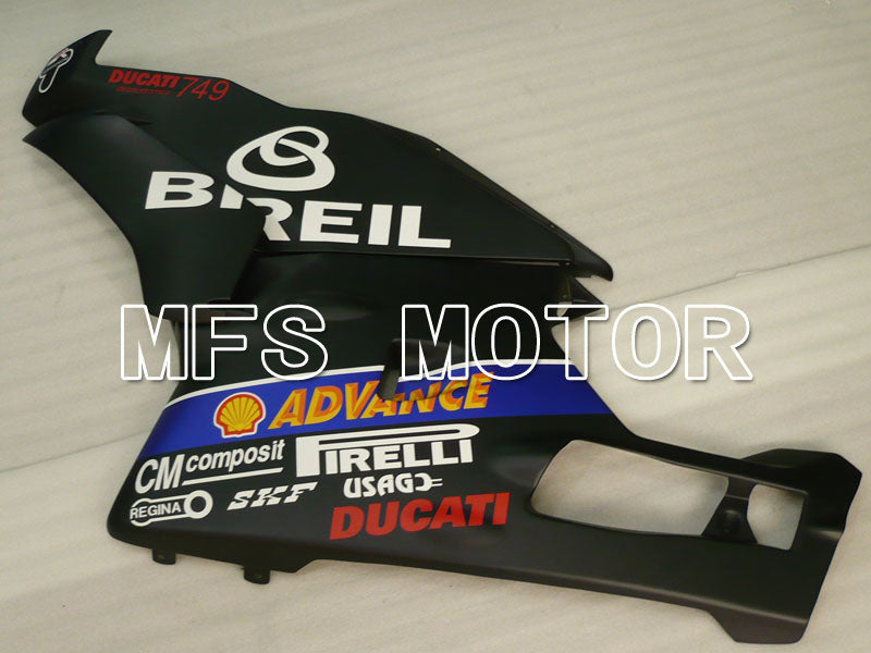 Ducati 749 / 999 2003-2004 Injection ABS Fairing - BREIL - White Black Matte - MFS4036 - Fairings Kit
