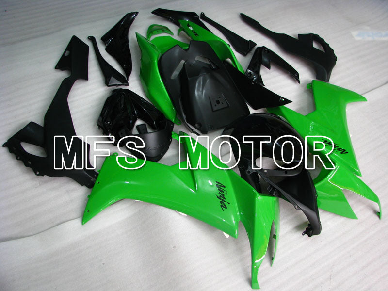 Kawasaki NINJA ZX10R 2008-2010 Injection ABS Fairing - Factory Style - Black Green - MFS4041 - Fairings Kit