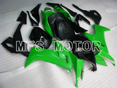 Kawasaki NINJA ZX10R 2008-2010 Injection ABS Fairing - Factory Style - Black Green - MFS4041 - Fairings Kit