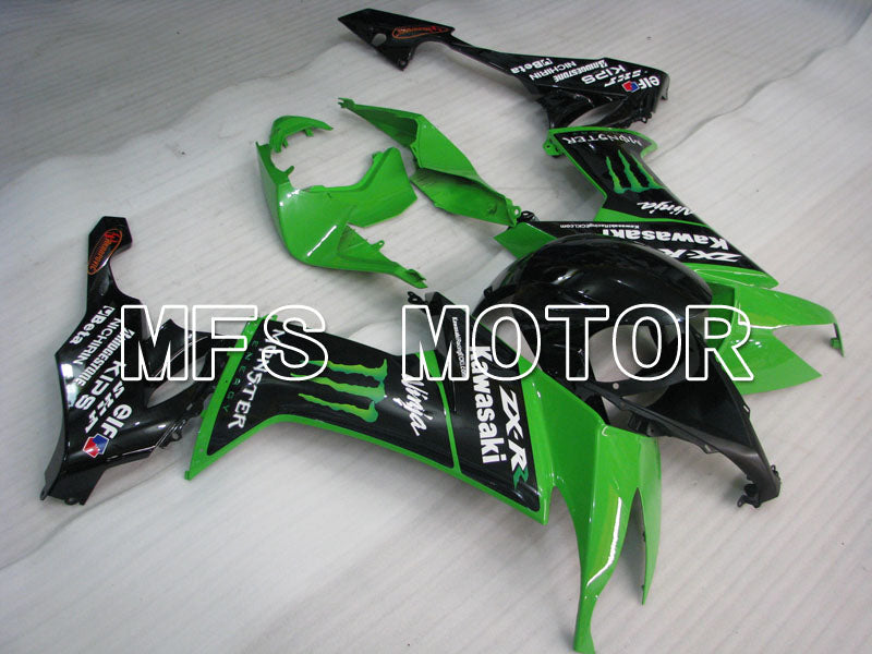 Kawasaki NINJA ZX10R 2008-2010 Injection ABS Fairing - Monster - Black Green - MFS4045 - Fairings Kit