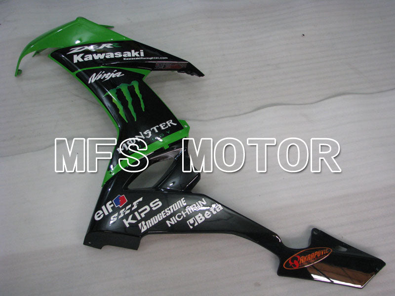 Kawasaki NINJA ZX10R 2008-2010 Injection ABS Fairing - Monster - Black Green - MFS4045 - Fairings Kit