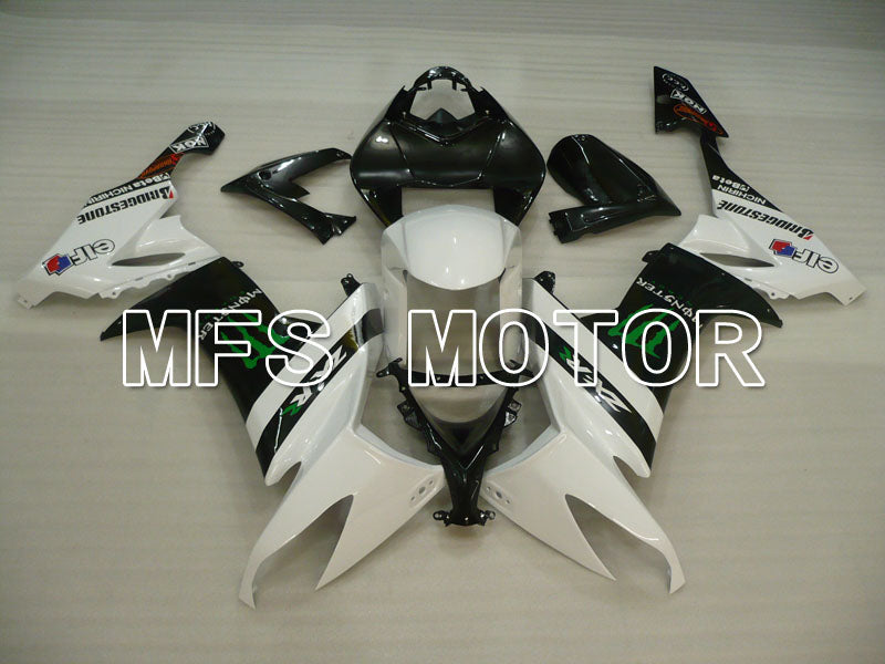 Kawasaki NINJA ZX10R 2008-2010 Injection ABS Fairing - Monster - Black White - MFS4048 - Fairings Kit