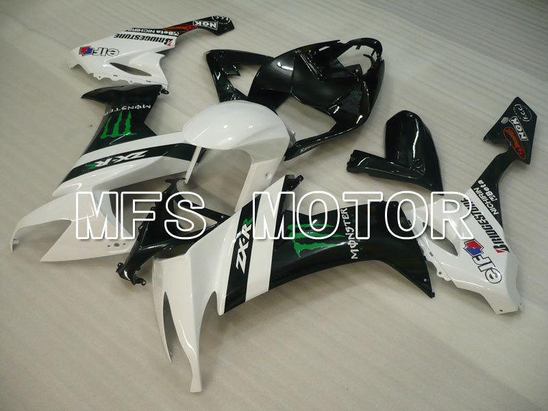 Kawasaki NINJA ZX10R 2008-2010 Injection ABS Fairing - Monster - Black White - MFS4048 - Fairings Kit