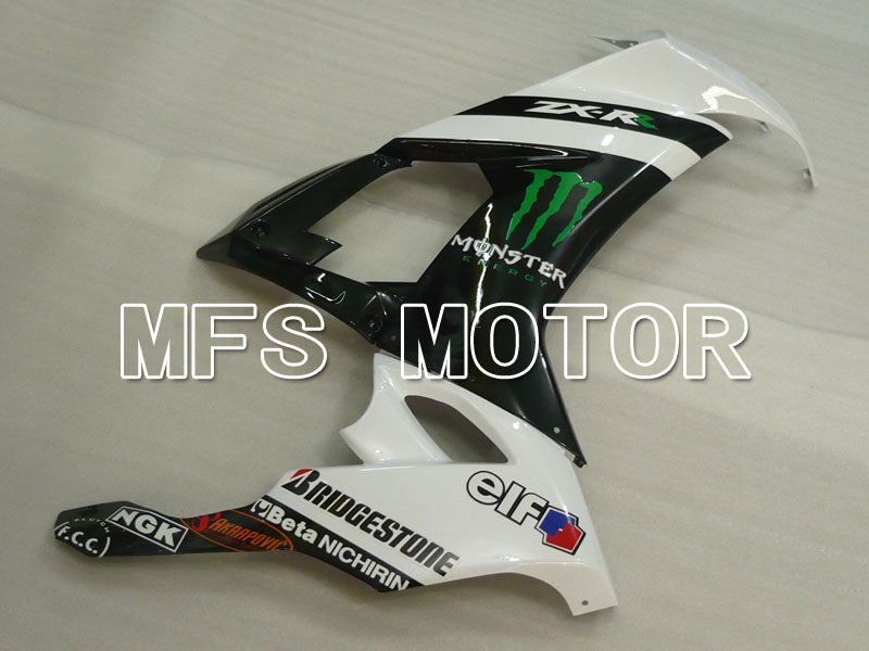 Kawasaki NINJA ZX10R 2008-2010 Injection ABS Fairing - Monster - Black White - MFS4048 - Fairings Kit