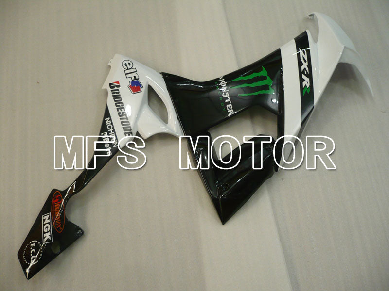 Kawasaki NINJA ZX10R 2008-2010 Injection ABS Fairing - Monster - Black White - MFS4048 - Fairings Kit