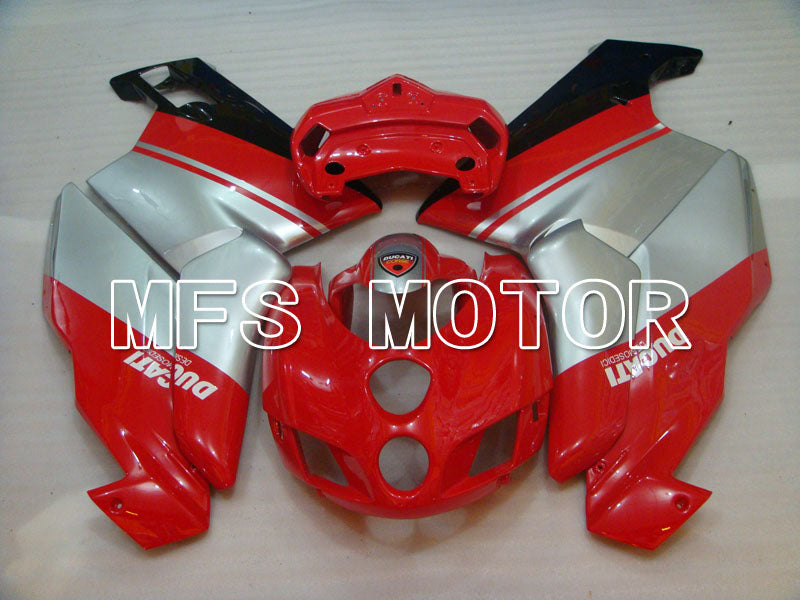 Ducati 749 / 999 2005-2006 Injection ABS Fairing - Factory Style - Red Silver - MFS4054 - Fairings Kit
