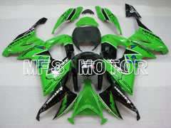 Kawasaki NINJA ZX10R 2008-2010 Injection ABS Fairing - Others - Black Green - MFS4068 - Fairings Kit