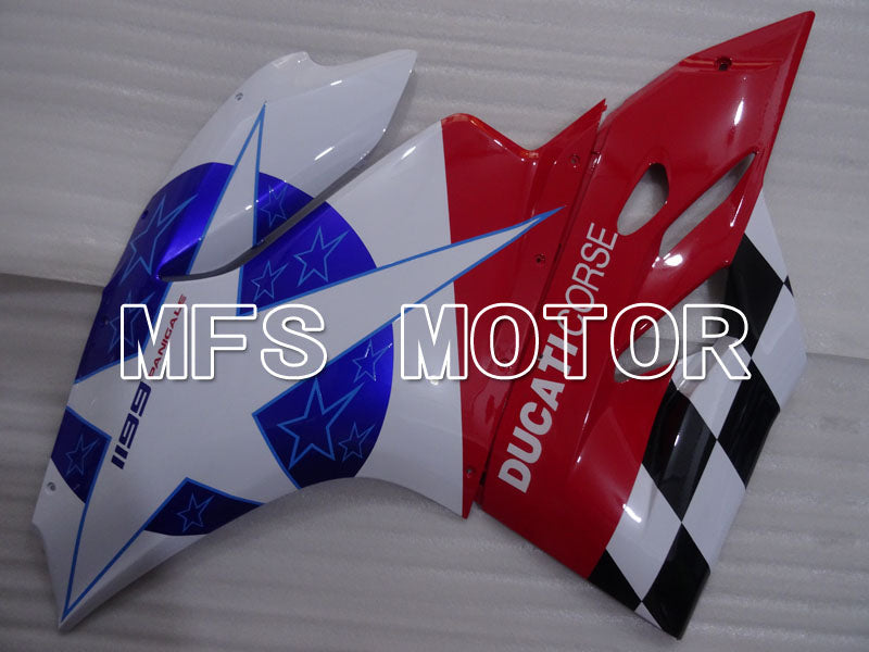 Ducati 1199 2011-2014 Injection ABS Fairing - Factory Style - Red White Blue - MFS4096 - Fairings Kit