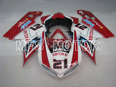 Ducati 848 / 1098 / 1198 2007-2011 Injection ABS Fairing - Xerox - Red White - MFS4109 - Fairings Kit