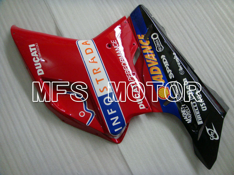 Ducati 848 / 1098 / 1198 2007-2011 Injection ABS Fairing - INFO STRADA - Red White - MFS4123 - Fairings Kit