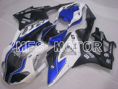 BMW S1000RR 2009-2014 Injection ABS Fairing - Factory Style - Black White Blue - MFS4157 - Fairings Kit