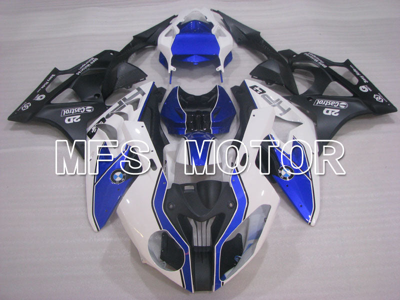 BMW S1000RR 2009-2014 Injection ABS Fairing - Factory Style - Black White Blue - MFS4157 - Fairings Kit