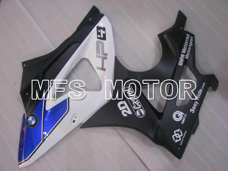BMW S1000RR 2009-2014 Injection ABS Fairing - Factory Style - Black White Blue - MFS4157 - Fairings Kit