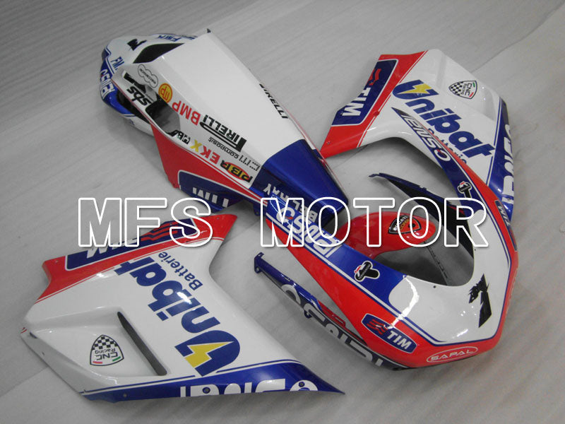 Ducati 848 / 1098 / 1198 2007-2011 Injection ABS Fairing - Unibat - Pink White - MFS4130 - Fairings Kit
