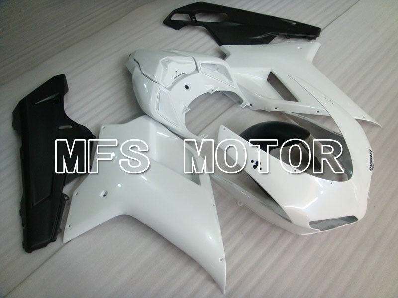 Ducati 848 / 1098 / 1198 2007-2011 Injection ABS Fairing - Factory Style - Black White - MFS4138 - Fairings Kit