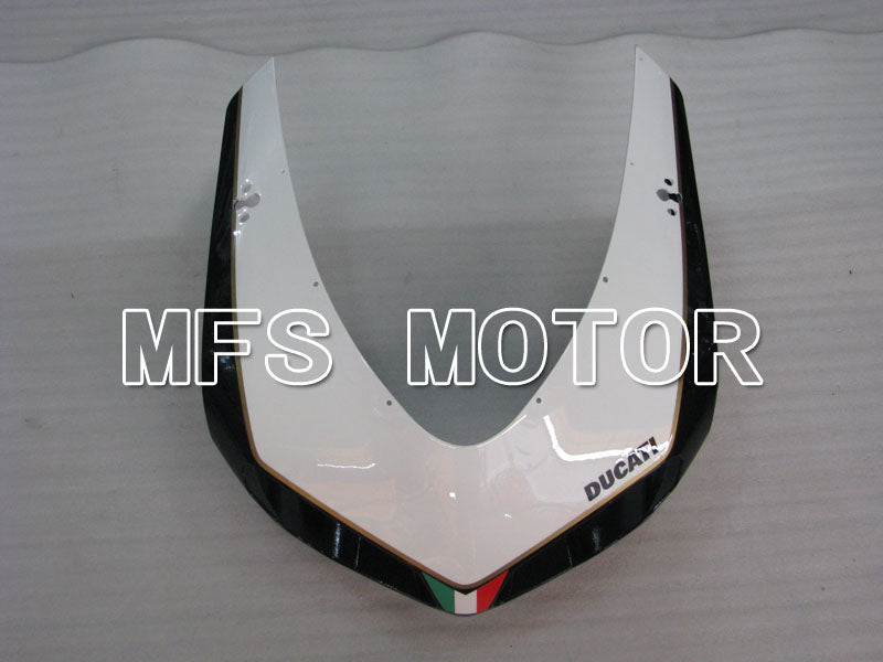Ducati 848 / 1098 / 1198 2007-2011 Injection ABS Fairing - Factory Style - Black White - MFS4142 - Fairings Kit