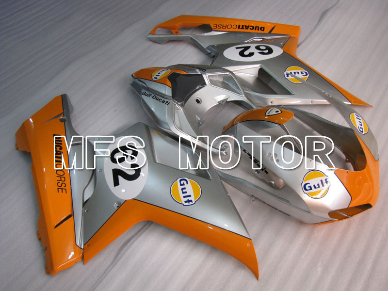 Ducati 848 / 1098 / 1198 2007-2011 Injection ABS Fairing - Gulf - Orange Silver - MFS4149 - Fairings Kit