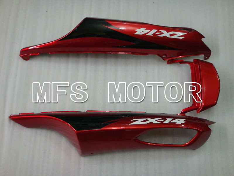 Kawasaki NINJA ZX14R 2006-2011 Injection ABS Fairing - Factory Style - Black Red wine color - MFS4161 - Fairings Kit