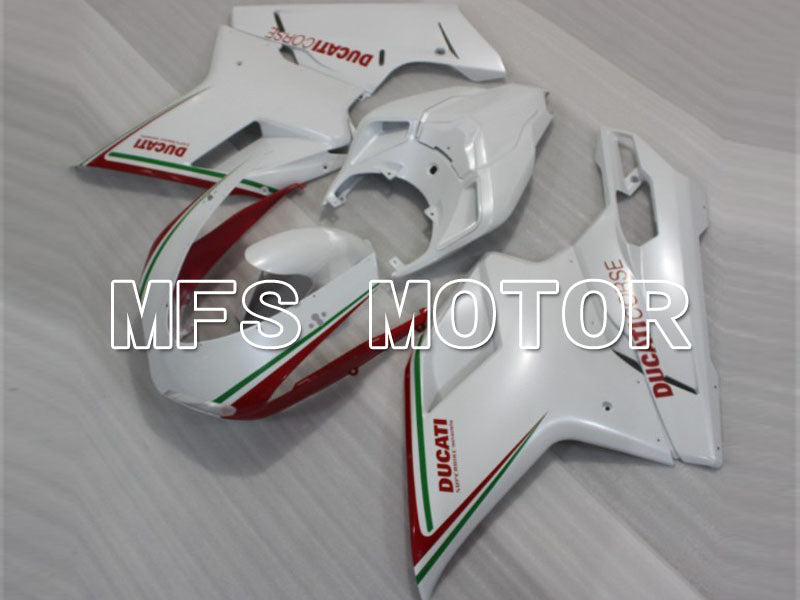 Ducati 848 / 1098 / 1198 2007-2011 Injection ABS Fairing - Factory Style - Red White - MFS4162 - Fairings Kit