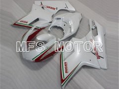 Ducati 848 / 1098 / 1198 2007-2011 Injection ABS Fairing - Factory Style - Red White - MFS4162 - Fairings Kit