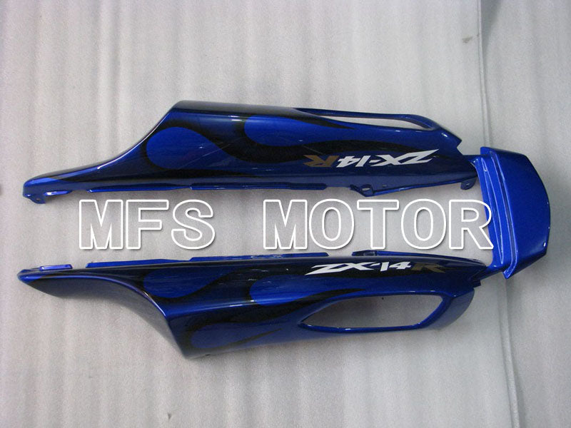Kawasaki NINJA ZX14R 2006-2011 Injection ABS Fairing - Flame - Black Blue - MFS4164 - Fairings Kit