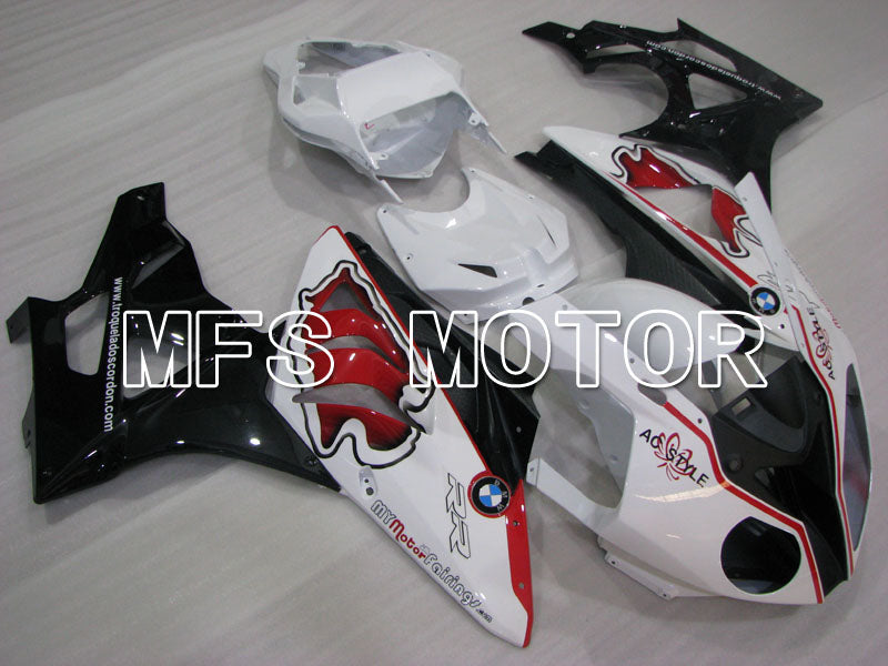 BMW S1000RR 2009-2014 Injection ABS Fairing - Factory Style - Black White - MFS4165 - Fairings Kit