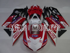 Ducati 848 / 1098 / 1198 2007-2011 Injection ABS Fairing - FIAMM - Red White - MFS4180 - Fairings Kit
