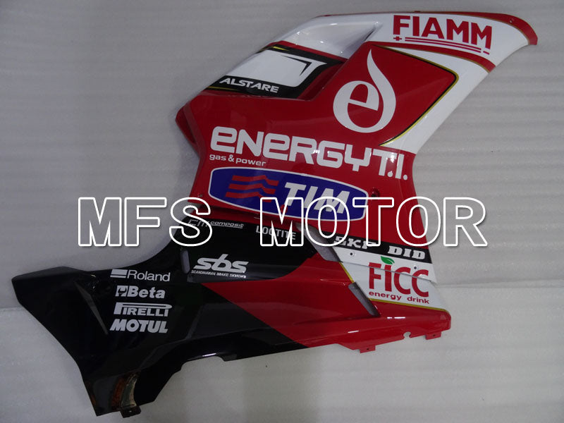 Ducati 848 / 1098 / 1198 2007-2011 Injection ABS Fairing - FIAMM - Red White - MFS4180 - Fairings Kit