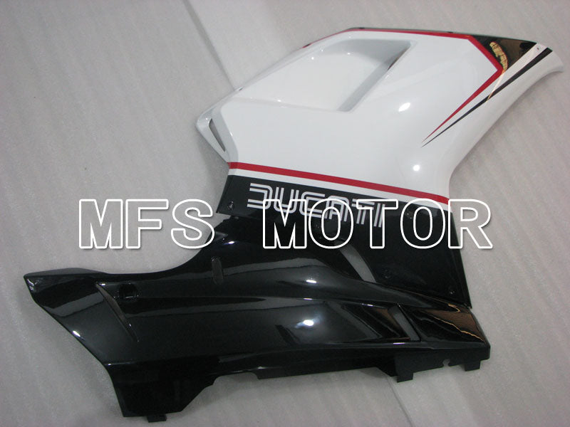 Ducati 848 / 1098 / 1198 2007-2011 Injection ABS Fairing - Factory Style - Black White - MFS4182 - Fairings Kit