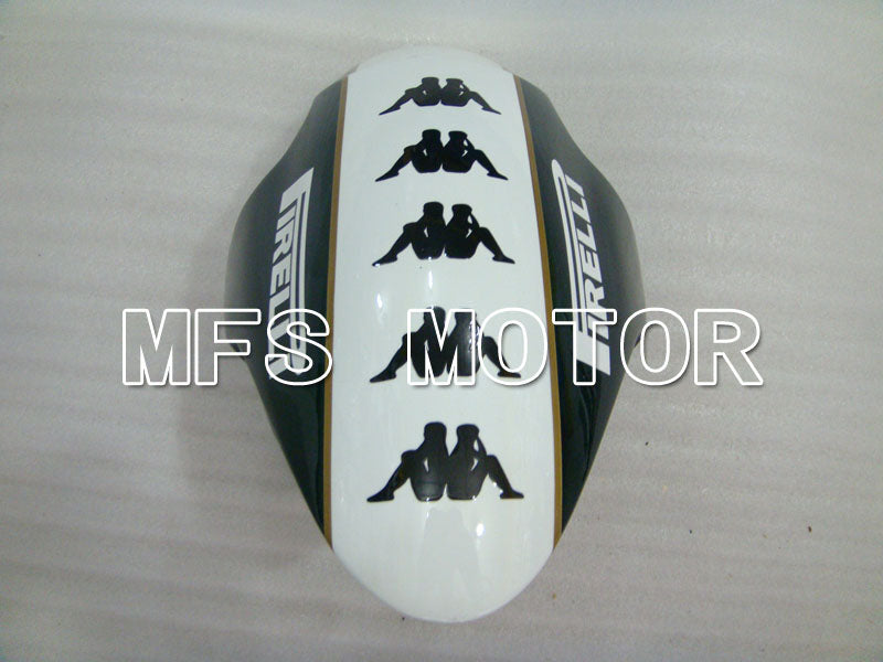 Triumph Daytona 675 2006-2008 Injection ABS Fairing - parkingo - Black White - MFS4191 - Fairings Kit