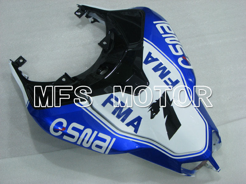 Ducati 848 / 1098 / 1198 2007-2011 Injection ABS Fairing - Unibat - Red wine color White - MFS4197 - Fairings Kit