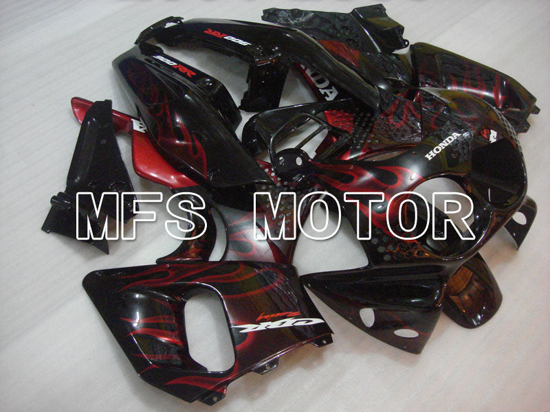 Honda CBR900RR 893 1992-1993 ABS Fairing - Flame - Black Red wine color - MFS4234 - Fairings Kit