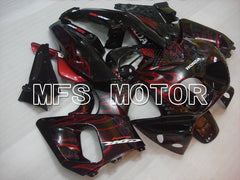 Honda CBR900RR 893 1992-1993 ABS Fairing - Flame - Black Red wine color - MFS4234 - Fairings Kit
