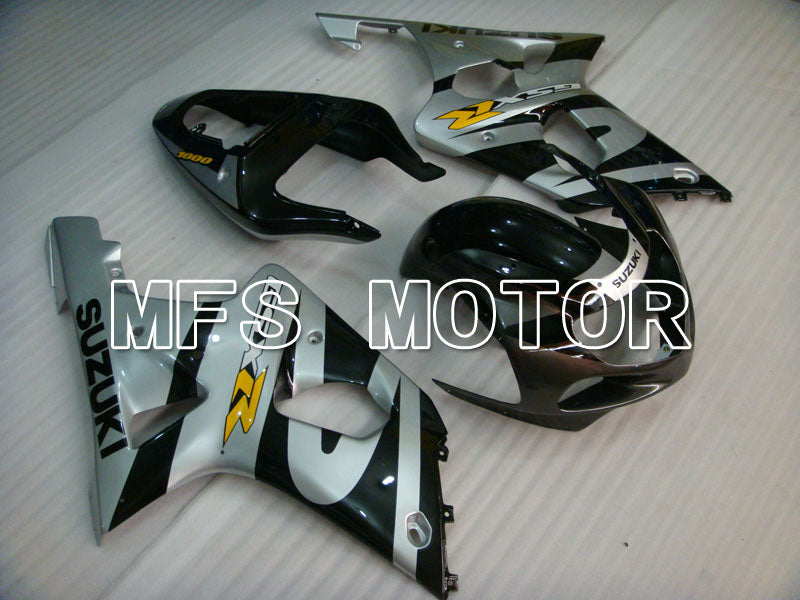 Suzuki GSXR1000 2000-2002 Injection ABS Fairing - Factory Style - Black Silver - MFS4290 - Fairings Kit