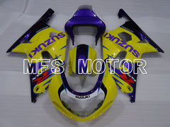 Suzuki GSXR1000 2000-2002 Injection ABS Fairing - Factory Style - Yellow Purple - MFS4295 - Fairings Kit