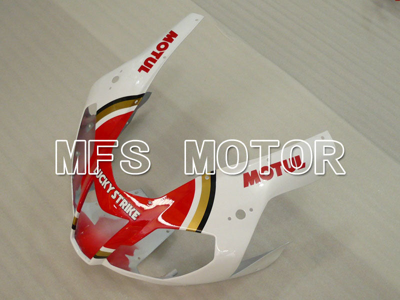 Aprilia RSV 1000 R 2004-2009 ABS Fairing - Lucky Strike - White Red - MFS4331 - Fairings Kit