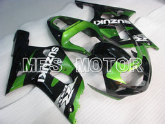 Suzuki GSXR1000 2000-2002 Injection ABS Fairing - Factory Style - Black Green - MFS4366 - Fairings Kit