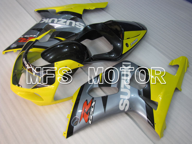Suzuki GSXR1000 2000-2002 Injection ABS Fairing - Factory Style - Yellow Gray - MFS4387 - Fairings Kit