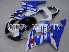 Suzuki GSXR1000 2000-2002 Injection ABS Fairing - Factory Style - Blue White - MFS4404 - Fairings Kit
