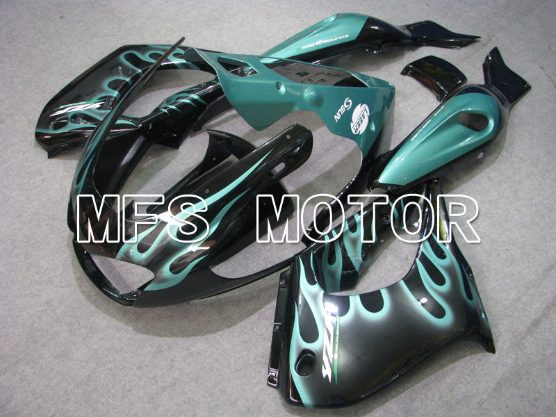 Yamaha YZF1000R 1997-2007 ABS Fairing - Flame - Black Cyan - MFS4423 - Fairings Kit