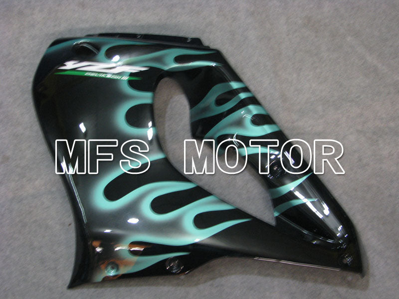 Yamaha YZF1000R 1997-2007 ABS Fairing - Flame - Black Cyan - MFS4423 - Fairings Kit